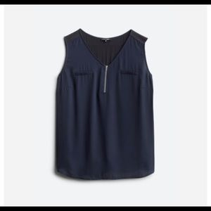 Papermoon zip sleeveless top